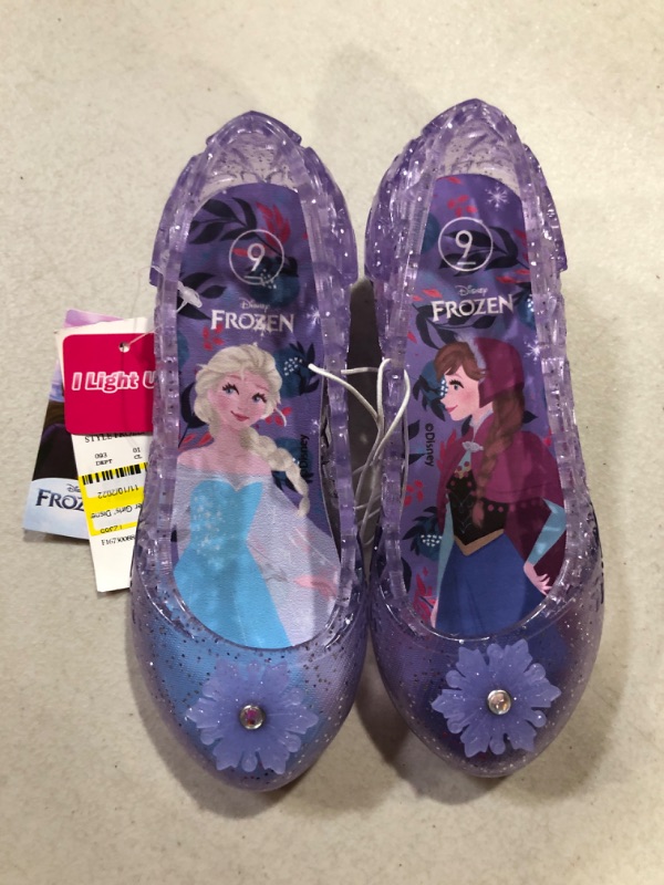 Photo 2 of Disney Frozen Light-Up Ballet Shoes (Girl's Size 9)