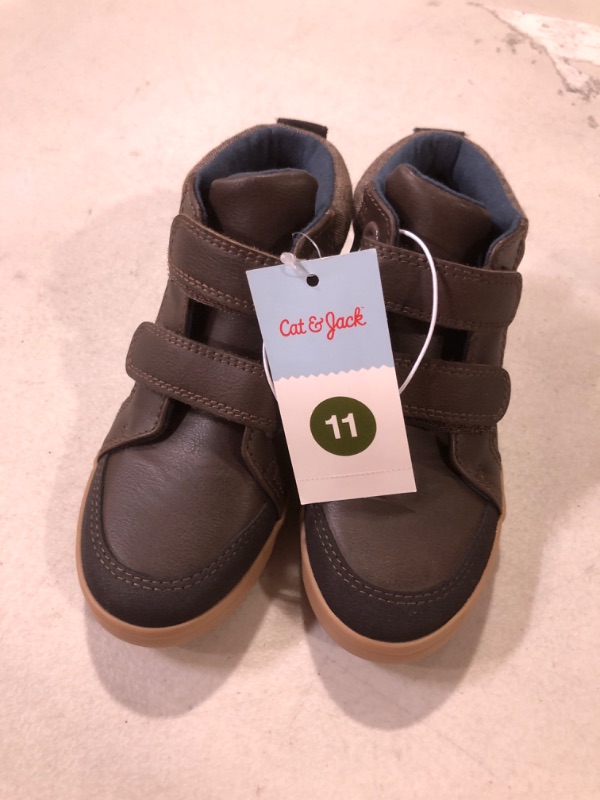 Photo 2 of Cat & Jack Velcro Strapped Leather Boots (Baby's Size 11)