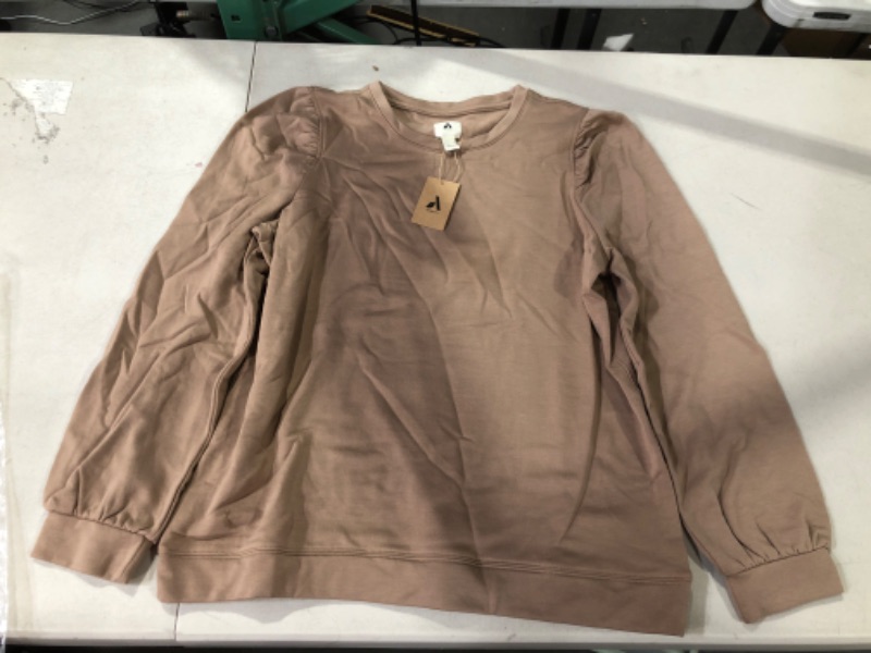 Photo 2 of Amazon Aware Women's Puff Sleeve Sweatshirt (Large)