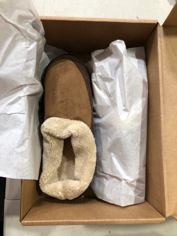 Photo 2 of NDB Memory Foam Suede Plush Shearling Lined Clog House Slippers (Men's Size 10-11)