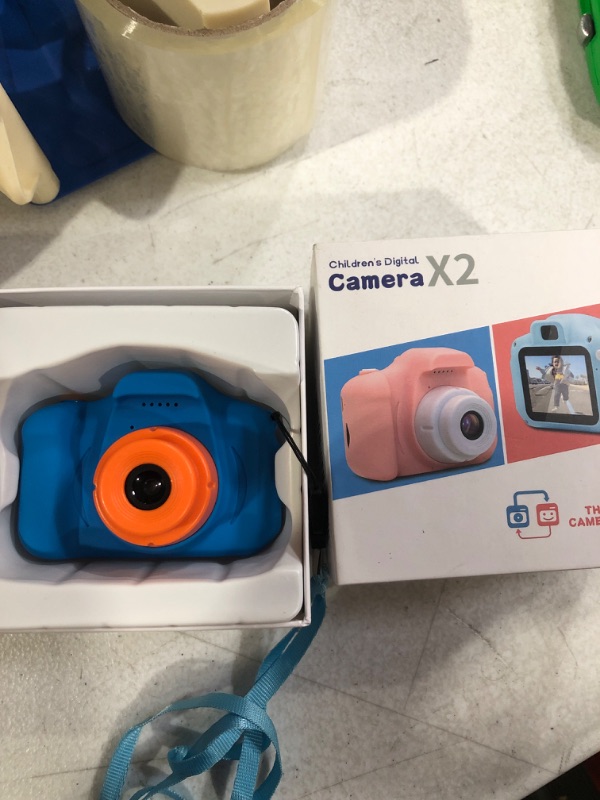 Photo 2 of Children's Camera, X2 Mini Portable One-Button 2.0 inch IPS Color Screen (Blue)