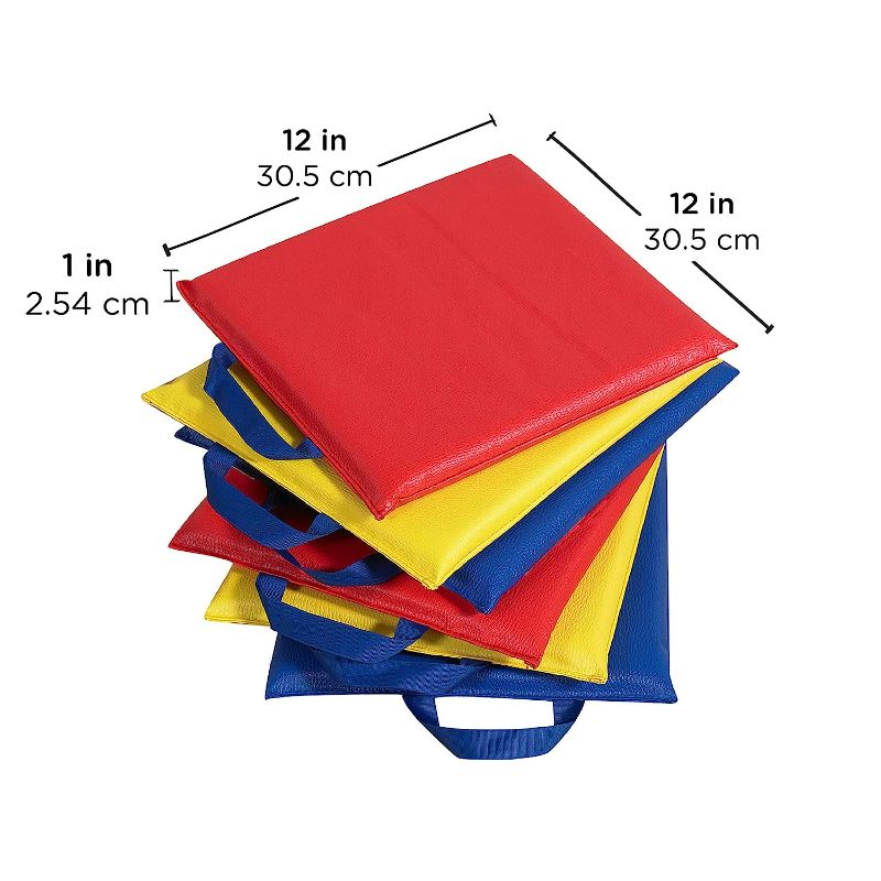 Photo 1 of Children's Factory 15" Primary Square Sit-Upons, Set - 6PCS.