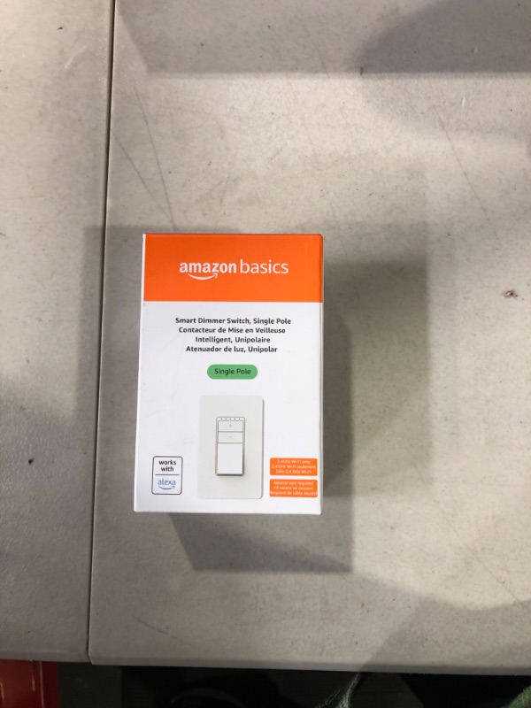 Photo 2 of Amazon Basics Single Pole Smart Dimmer Switch, 