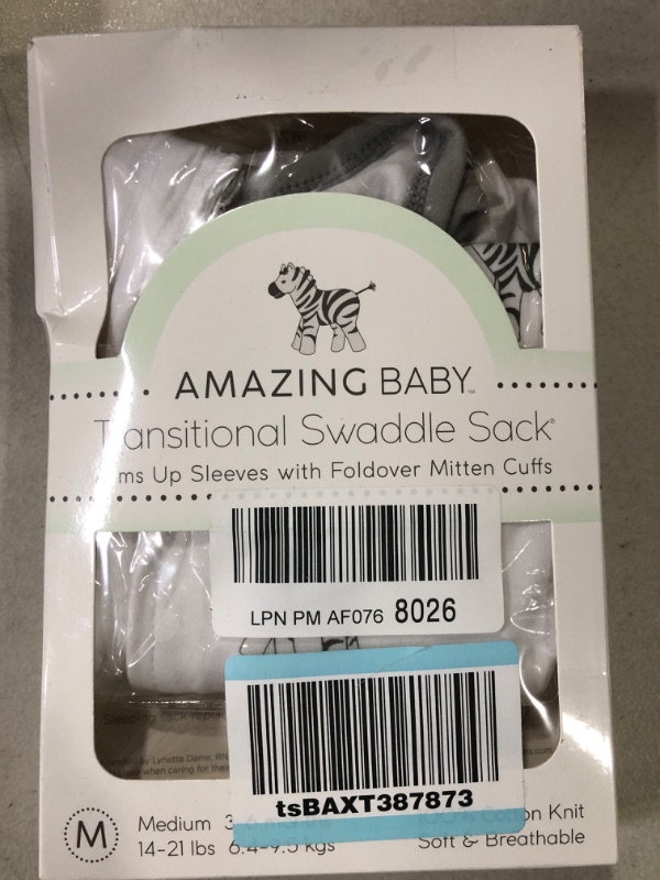 Photo 2 of Amazing Baby Transitional Swaddle Sack with Arms Up Half-Length Sleeves