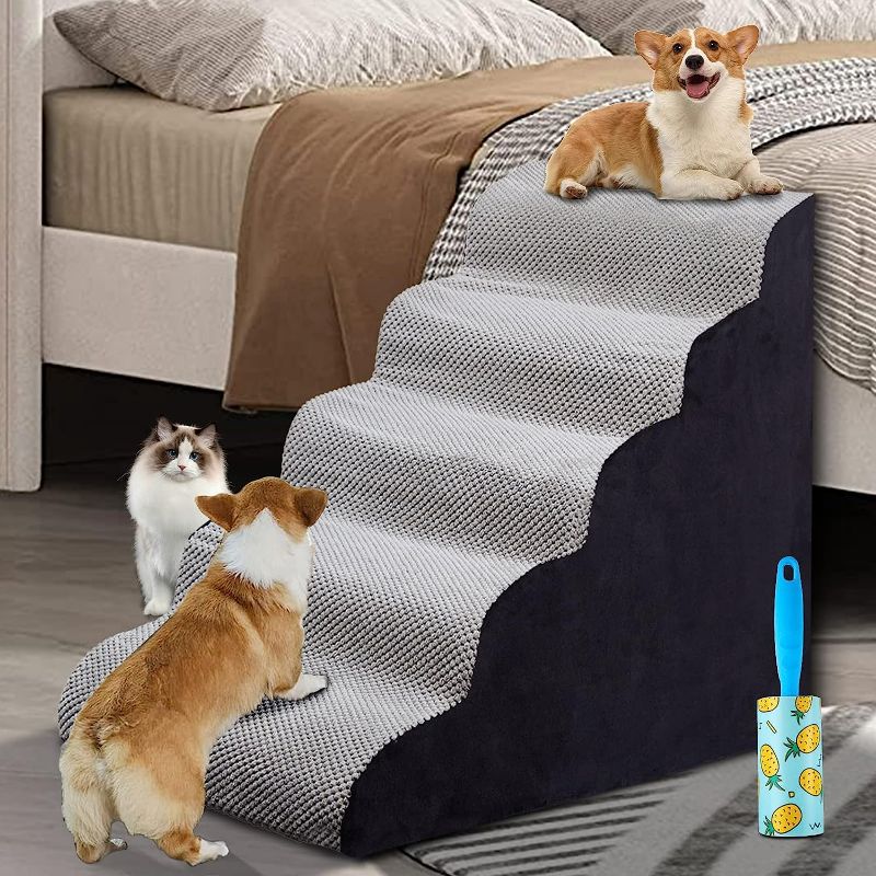 Photo 1 of **SEE NOTES**
Foam 5 Tiers Gray Dogs Stairs & Steps for High Beds Small Dogs 38" LENGTH
