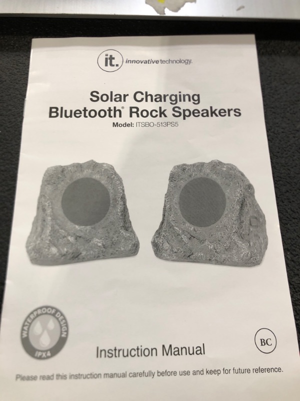 Photo 2 of Innovative Technology Outdoor Rock Speaker Pair - ***NOT TESTED***