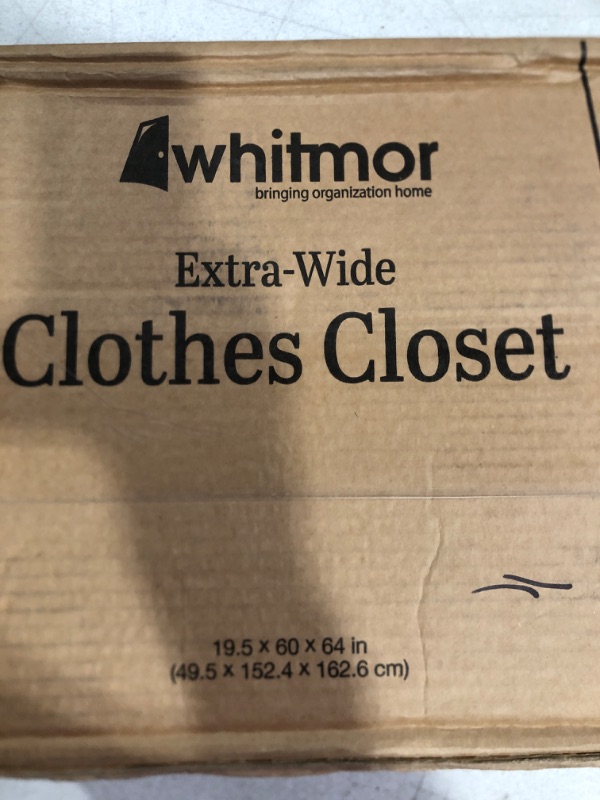 Photo 2 of Whitmor white, Clothes Closet fabric cover, 36"