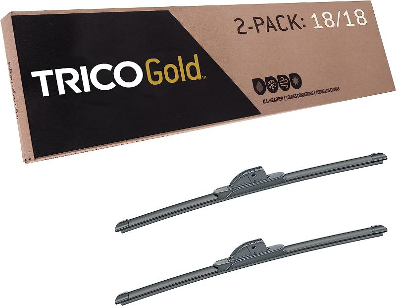 Photo 1 of TRICO Gold® 18 Inch Pack of 2 Automotive Replacement Windshield Wiper Blades 