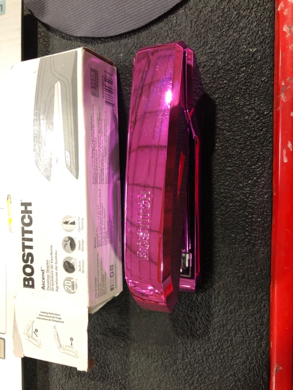 Photo 3 of Bostitch Office Ascend 3 in 1 Stapler, 20 Sheet Capacity **PINK/PURPLE** *SEE PHOTOS*
