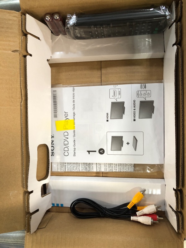 Photo 1 of Sony DVPSR510H DVD Player, with HDMI port (Upscaling) & Amazon Basics High-Speed HDMI Cable, 6 Feet, 2-Pack DVD Player + 2-pack 6 Feet HDMI Cable