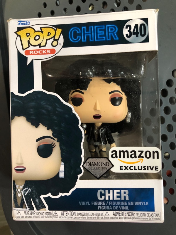 Photo 1 of Funko Pop! Rocks: Cher - If I Could Turn Back Time, Diamond Glitter, Amazon Exclusive
