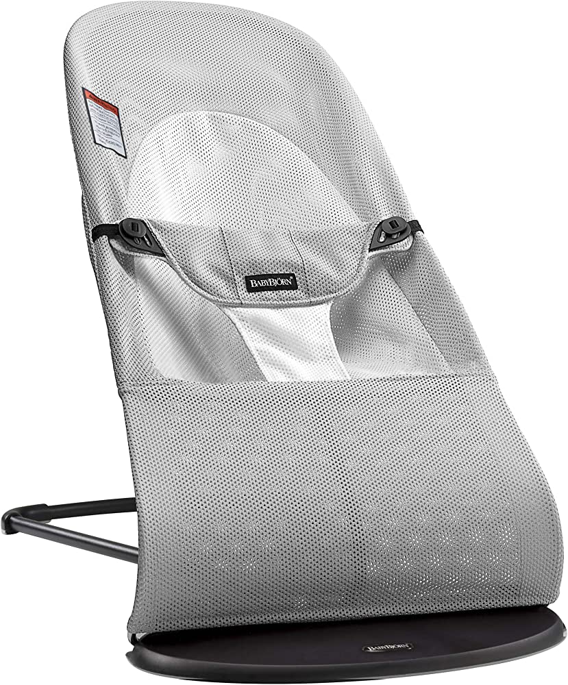 Photo 1 of BabyBjörn Bouncer Balance Soft, Mesh, Silver/White 