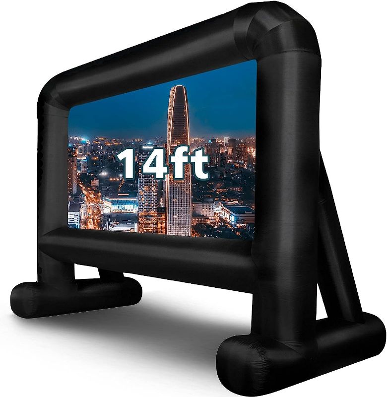 Photo 1 of **SEE NOTES**
OUTTOY 14 FT Inflatable Movie Screen Blow up Mega Movie Projection Outdoor Screen