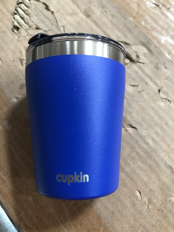 Photo 2 of DARK BLUE Cupkin 8oz Tumbler MISSING STRAW