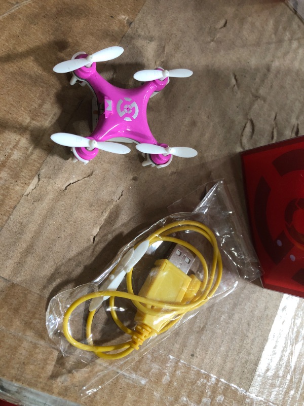 Photo 2 of Cheerson CX-10 4CH 2.4GHz 6 Axis Gyro LED Rechargeable Mini Nano RC UFO Quadcopter - Pink