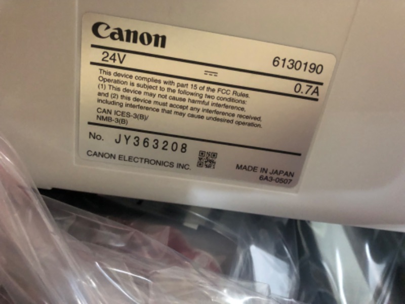 Photo 1 of Canon imageFORMULA R40 Office Document Scanner For PC and Mac, Color Duplex Scanning, 