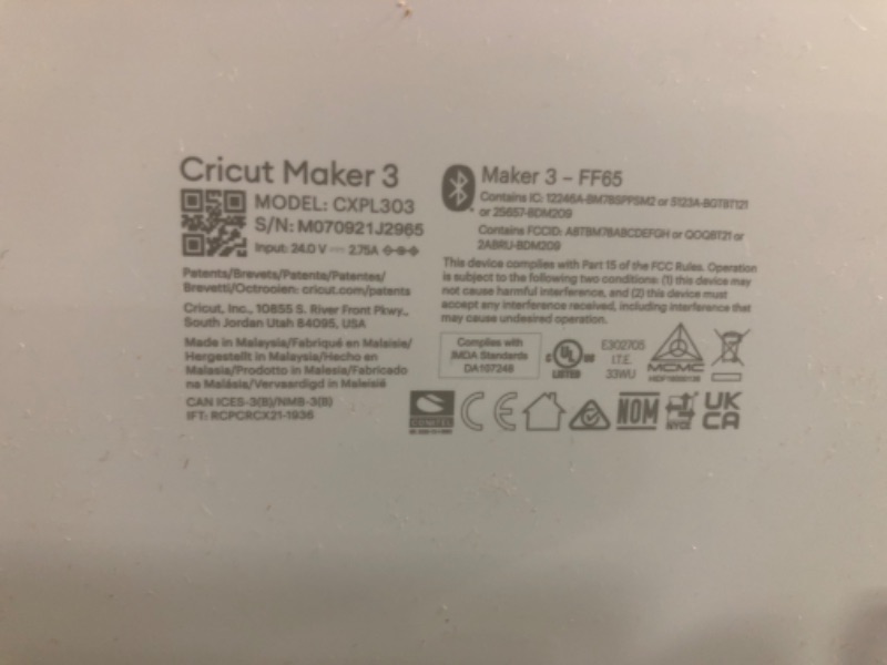 Photo 5 of USED  - Cricut Maker 3 & Digital Content Library 