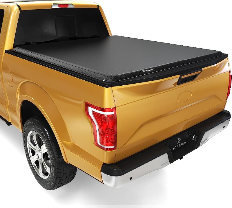 Photo 1 of **PHOTO FOR REFERENCE ONLY** YITAMOTOR Soft Roll Up Truck Bed Tonneau Cover Compatible Styleside 5.5 ft Bed Roll-Up 5'6"