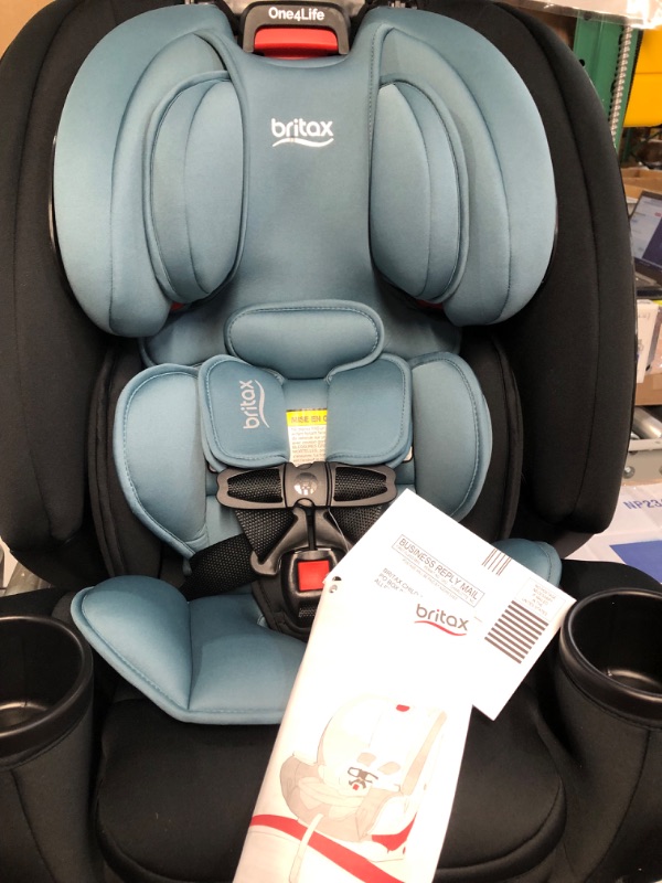 Photo 4 of Britax One4Life Convertible Car Seat, 10 Years of Use from 5 to 120 Pounds, Converts from Rear-Facing Infant Car Seat to Forward-Facing Booster Seat,  Jade Onyx