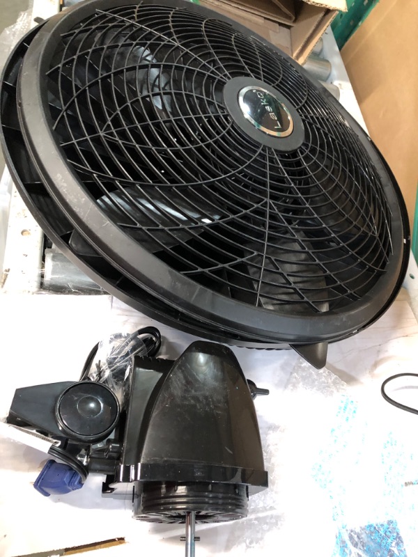 Photo 3 of ++Tested & Operational though difficult to see in picture++   Lasko Elegance & Performance Pedestal Fan, 18 Inch, Black 