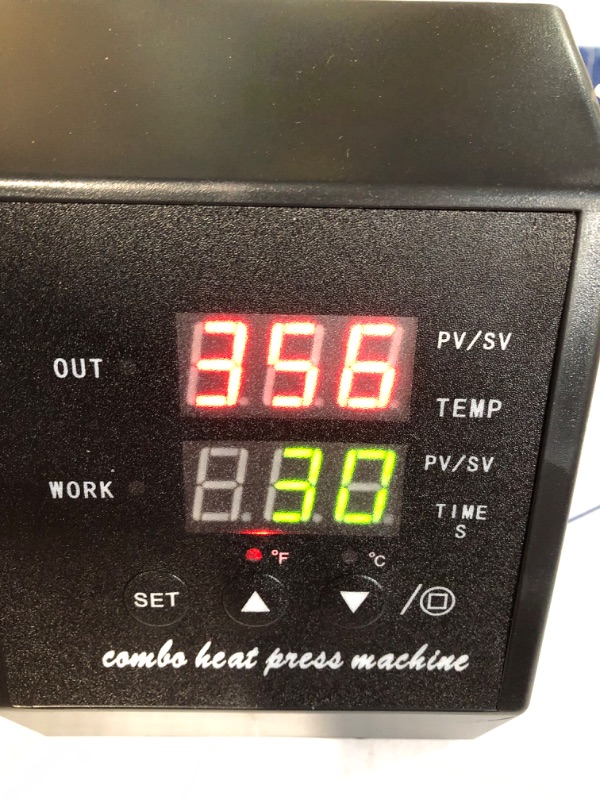 Photo 1 of ++TESTED & WORKS SEE PICTURE++  Seeutek Heat Press 12" X 10" Professional Heat Transfer Digital Sublimation Machine 360 Degree Swing Away for T Shirts with Bonus 2 Teflon Sheet 