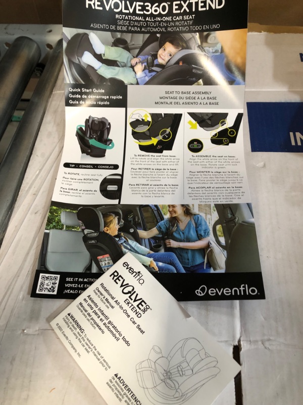 Photo 1 of ++Factory sealed zip tie broke to take photos++  Revolve Extend Revere Convertible Car Seat Revolve Extend Quick Clean Cover Revere Gray