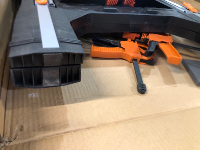 Photo 5 of ++ONE CLAMP IS BROKEN & SLIPS++ Worx Pegasus Power Share Kit: Work Support Table, 20V Brushless Drill & 20V Compact Cirular Saw Pegasus Power Share Tool Kit