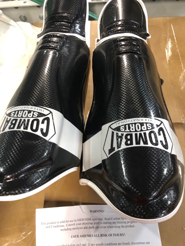 Photo 3 of Ringside Combat Sports MMA Kickboxing Shin Guards, Black, Regular