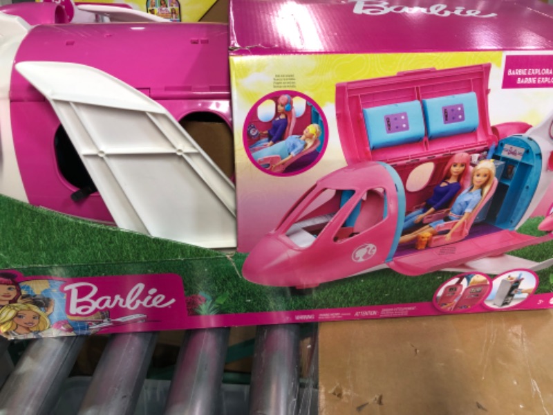 Photo 3 of ++Missing some accessories++  Barbie Dreamplane Airplane Toys Playset with 15+ Accessories Including Puppy, Snack Cart, Reclining Seats and More Standard