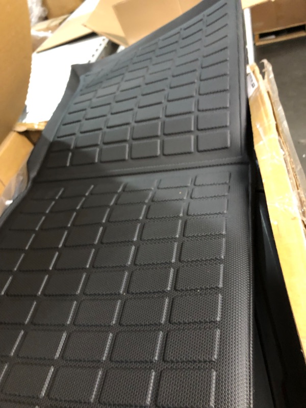 Photo 3 of 6PCS Full Sets Tesla Model Y Floor mats 2022 2023 2021, All Weather 1st&2nd Seater Floor Mat and Front & Rear Trunk Ma