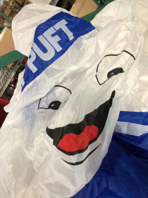 Photo 3 of [USED] 10 ft. Stay Puft with Pumpkin Tote Airblown Halloween Inflatable