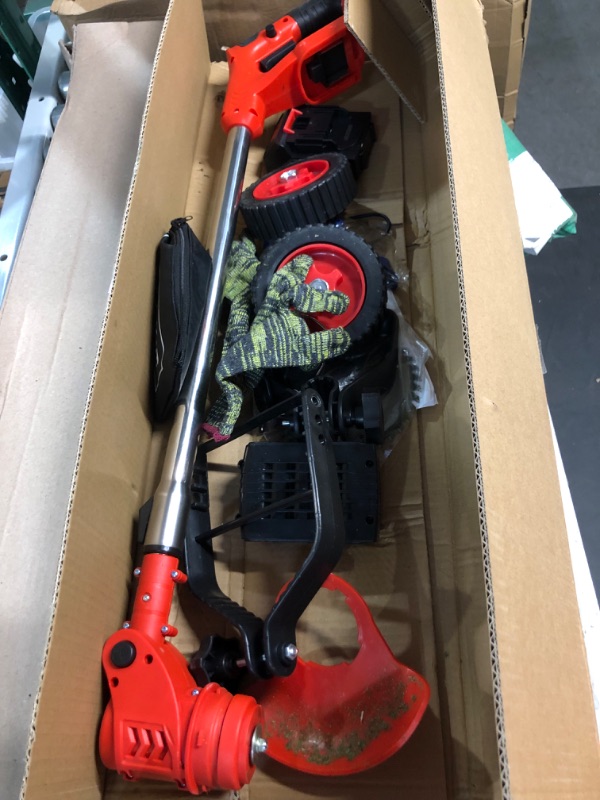 Photo 2 of Fimilo Cordless Weed Wacker red