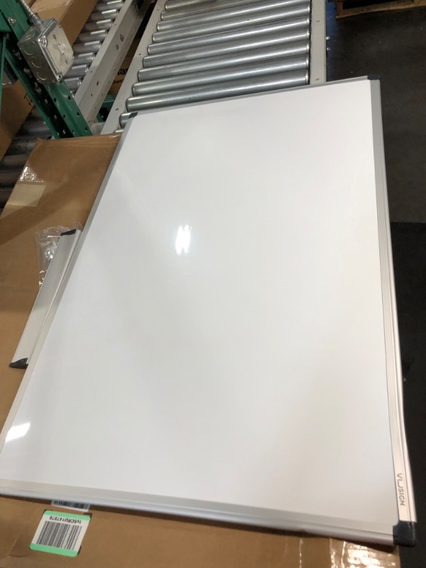 Photo 2 of VUSIGN Magnetic Dry Erase Board, 36 X 24 Inches, Wall Mounted White Board with Pen Tray, Silver Aluminium Frame