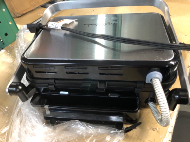 Photo 2 of *SEE NOTES* 10 in 1 Panini Press Sandwich Maker, Taylor Swoden 1600W Electric Indoor Grill with Non-Stick Double Sided Plates