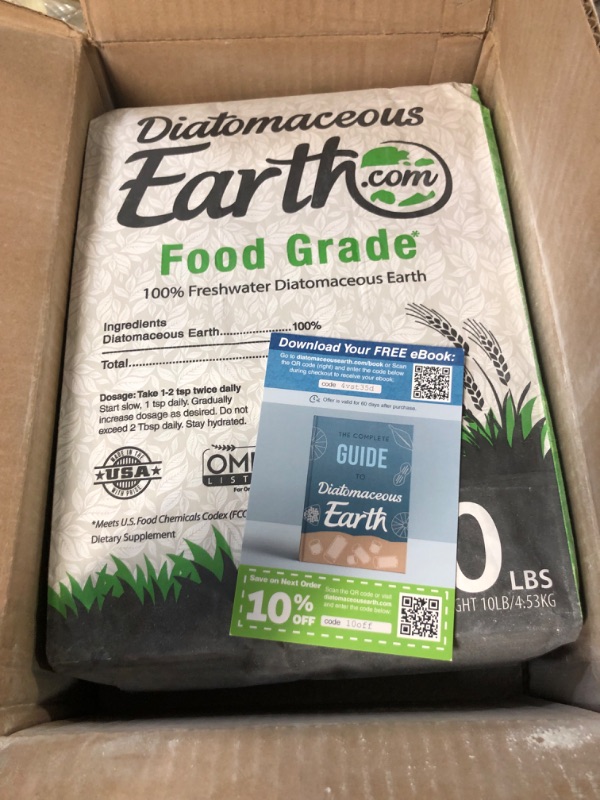 Photo 3 of *SEE NOTES* DiatomaceousEarth 10 LBS FOOD GRADE Diatomaceous Earth - 100% Organic 