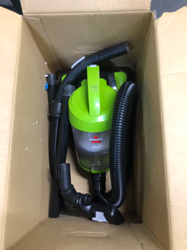 Photo 5 of *SEE NOTES* BISSELL Zing Lightweight, Bagless Canister Vacuum, 2156A,Black/Citrus Lime