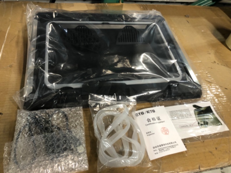 Photo 1 of iets gt300 double blower laptop cooling pad for 14-17 inch gaming laptop