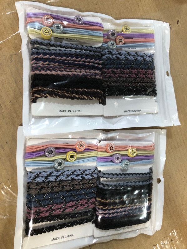 Photo 2 of Aigee 28 pcs Braided Hair Ties, Set of 2, 56 pieces total 