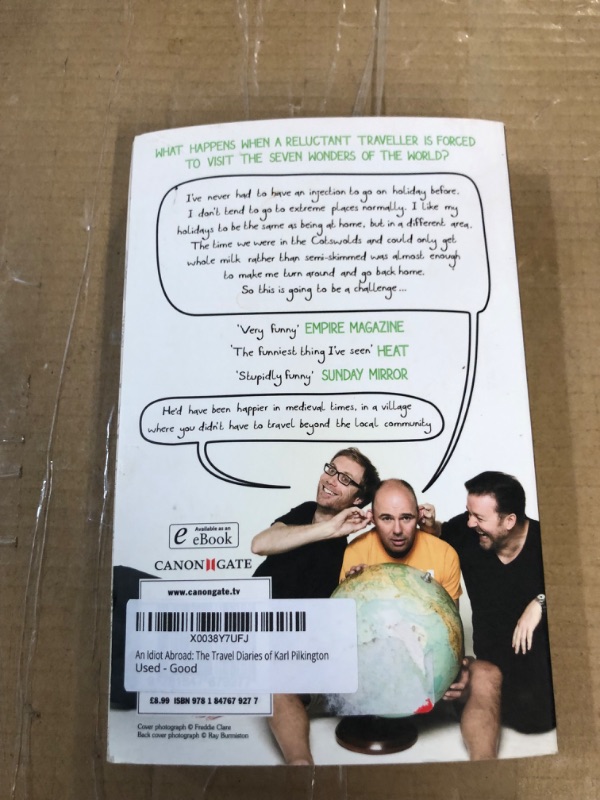 Photo 3 of An Idiot Abroad: The Travel Diaries of Karl Pilkington Paperback Book 