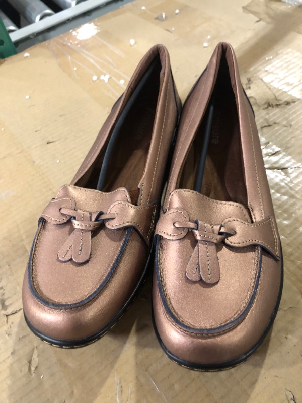 Photo 3 of Artisure Women's Classic Genuine Leather Penny Loafers, Size 10