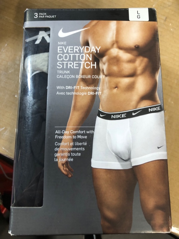 Photo 2 of *SEE NOTES* Nike Men`s Everyday Cotton Stretch Briefs 3 Pack, Size Large