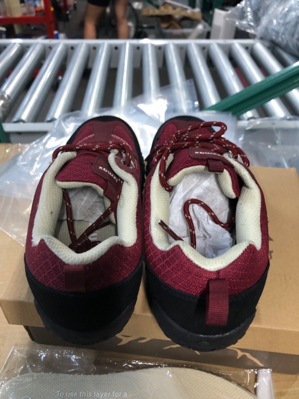 Photo 3 of *USED - LOOKS BRAND NEW* Knixmax Women's Hiking Shoes Lightweight Non-Slip, Size US 7, Color Wine 