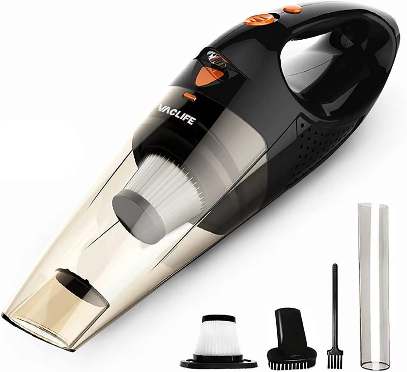 Photo 1 of *SEE NOTES* VacLife Handheld Vacuum, Car Vacuum Cleaner Cordless, Mini Portable Rechargeable Wireless Vacuum Cleaner with 2 Filters, Orange (VL189)