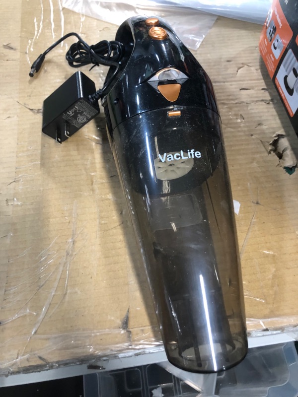 Photo 3 of *SEE NOTES* VacLife Handheld Vacuum, Car Vacuum Cleaner Cordless, Mini Portable Rechargeable Wireless Vacuum Cleaner with 2 Filters, Orange (VL189)