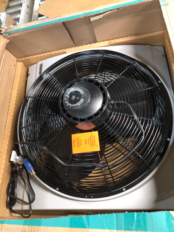 Photo 2 of **FOR PARTS** Air King Air King Whole House Fan: 20 in, Single Phase Motor