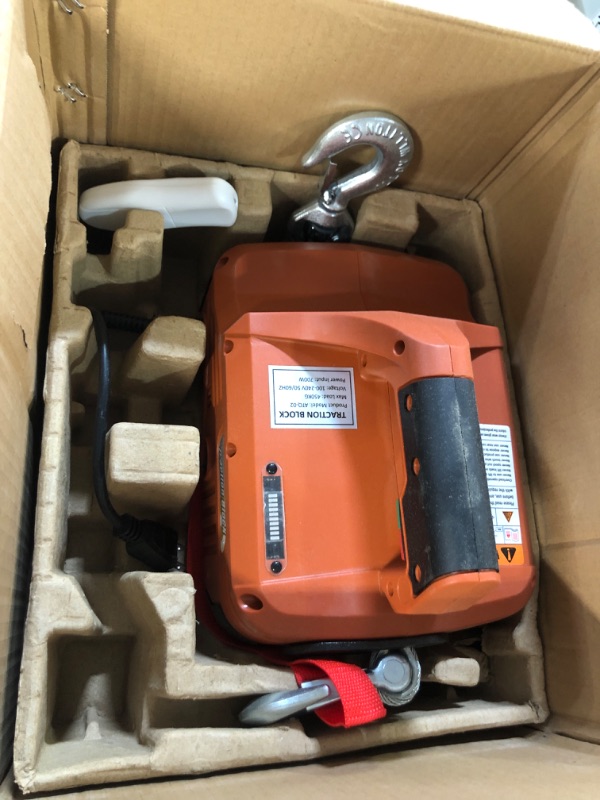 Photo 2 of Anbull Portable Electric Winch/Hoist AC 100-240V Corded Electric Winch 15 Foot