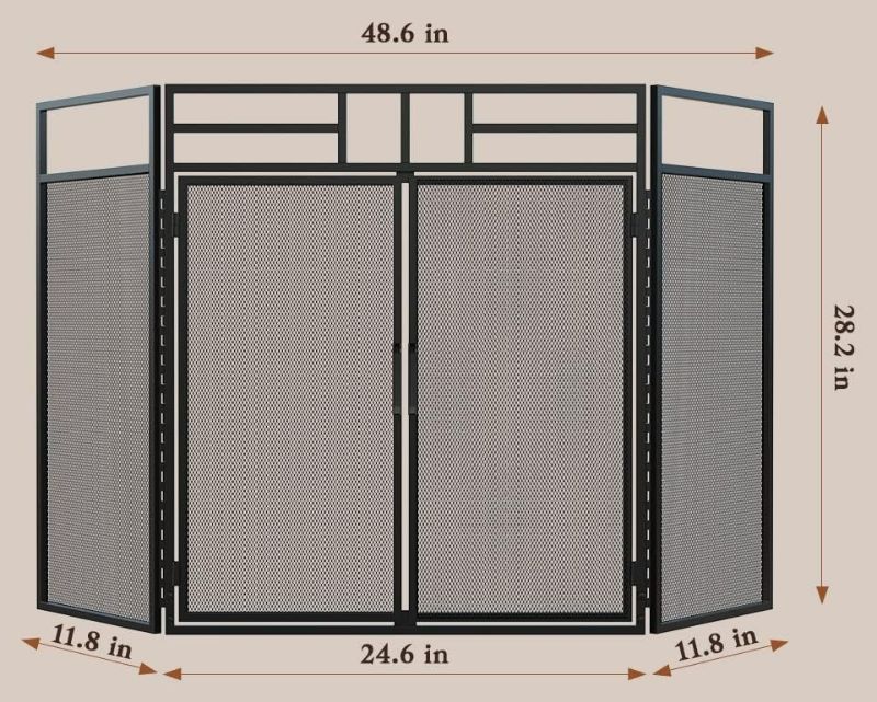 Photo 1 of **SEE NOTES**
Fire Beauty 3-Panel Folding Fireplace Screen 