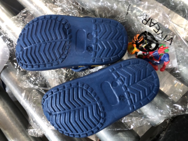 Photo 2 of *ONE SHOE SLIGHTLY SMASHED* Kids Clogs, Navy Blue, Toddler Size 7/24