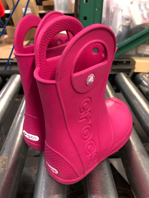 Photo 4 of *USED - SEE NOTES* Crocs Rain Boots for Kids, Pink, Size 11