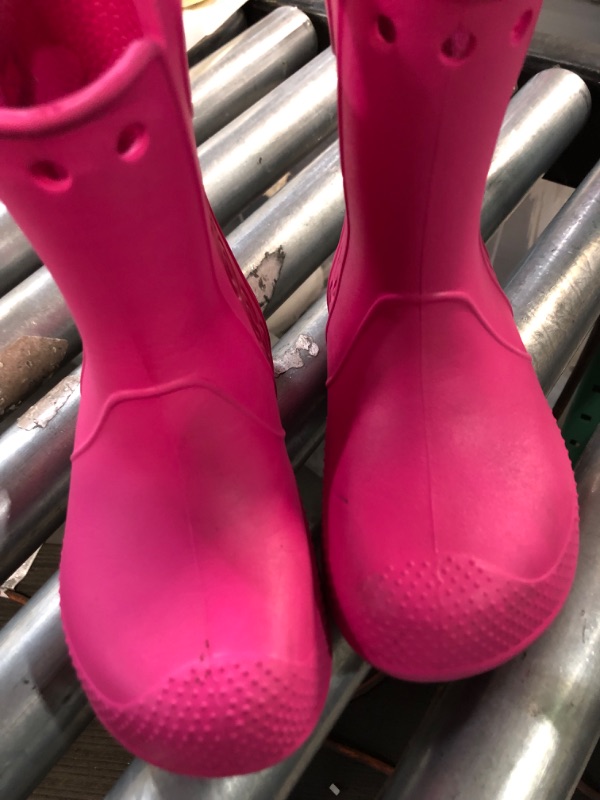 Photo 5 of *USED - SEE NOTES* Crocs Rain Boots for Kids, Pink, Size 11